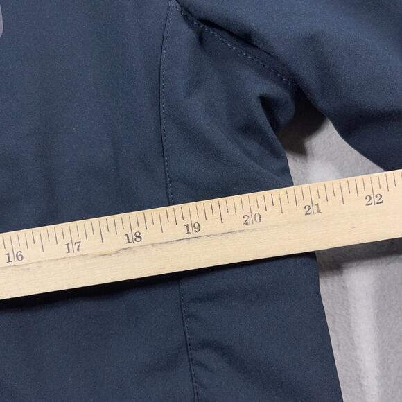 Land Rover Full Zip Softshell Jacket Womens XL Blue Rare Tuck Away Hood NWT‎ - Picture 6 of 16